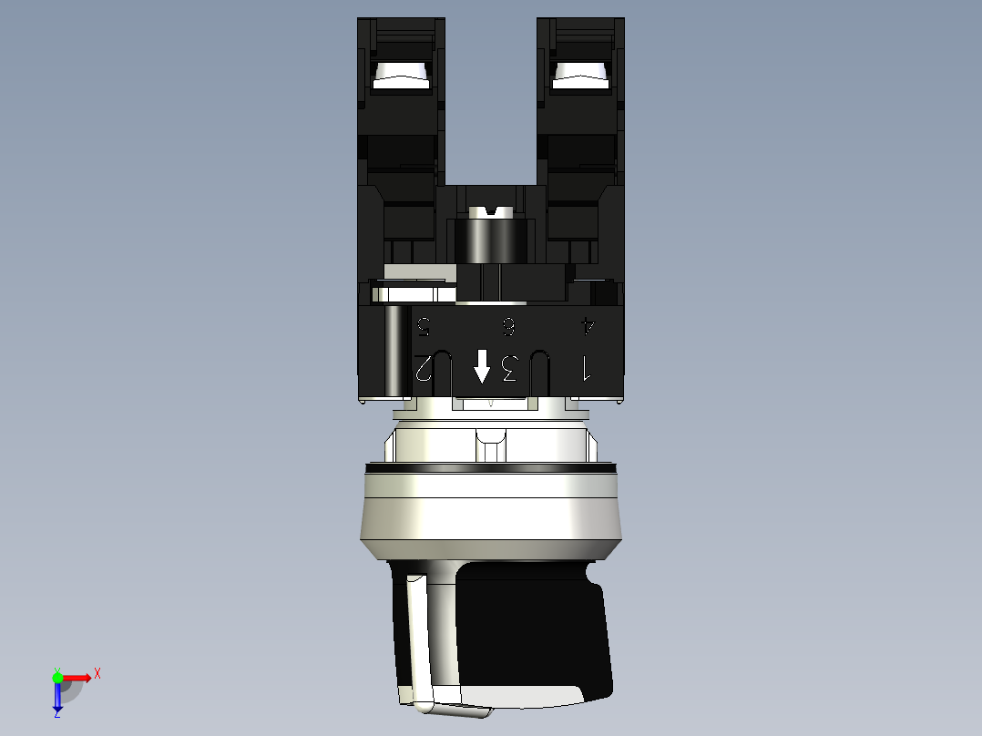 西门子电源开关俯视图