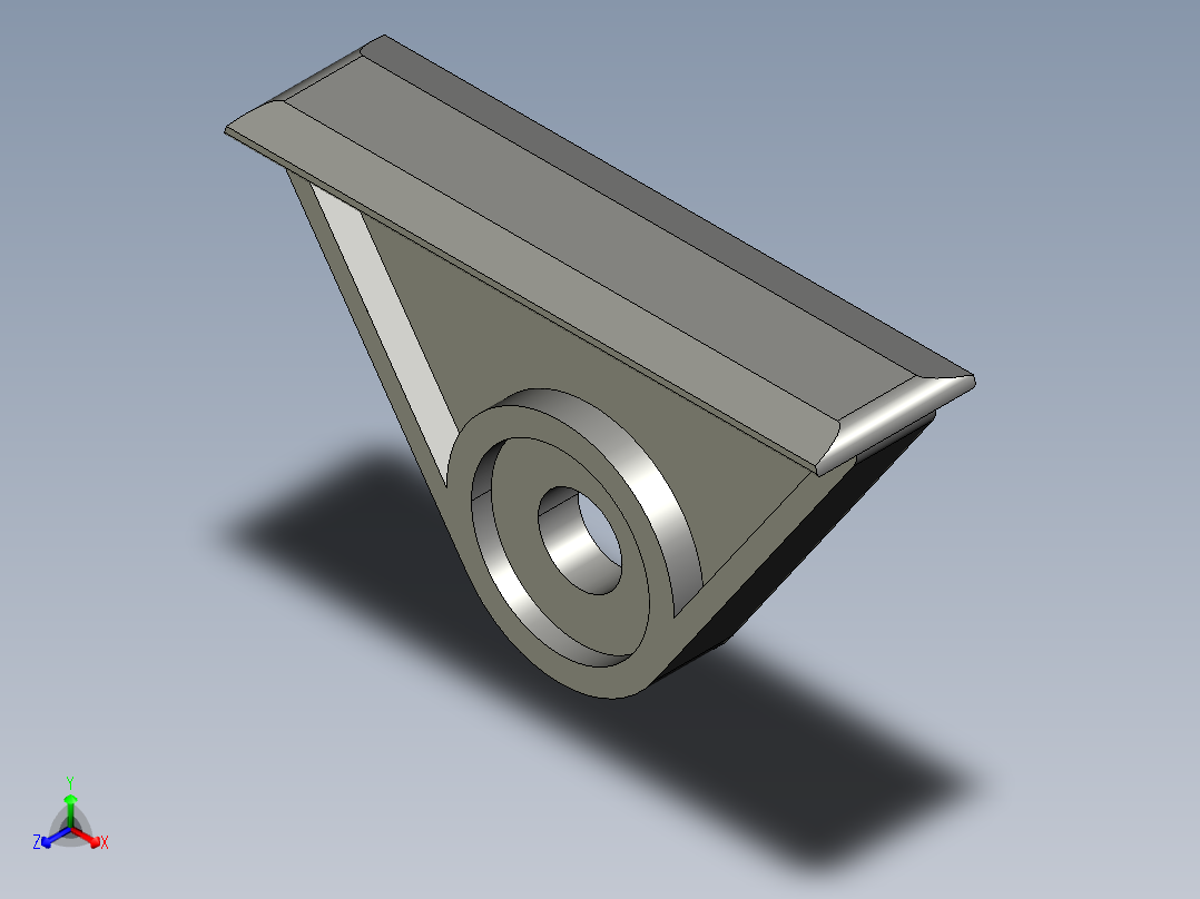 型材-KJN SLIDE HANGER KJN218953正等轴测图