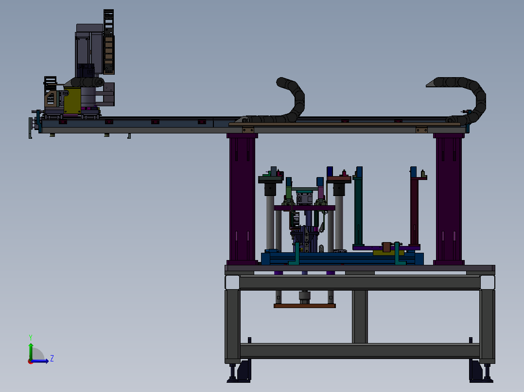 平移搬送 3D模型左视图