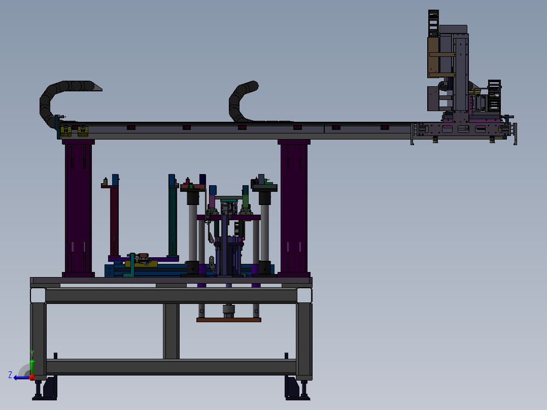 平移搬送 3D模型右视图