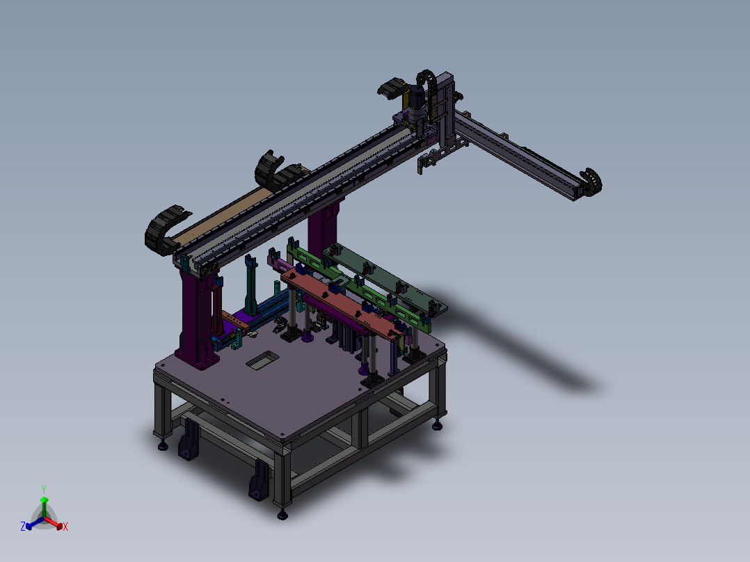 平移搬送 3D模型正等轴测图