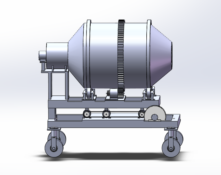 滚筒干燥机-三维