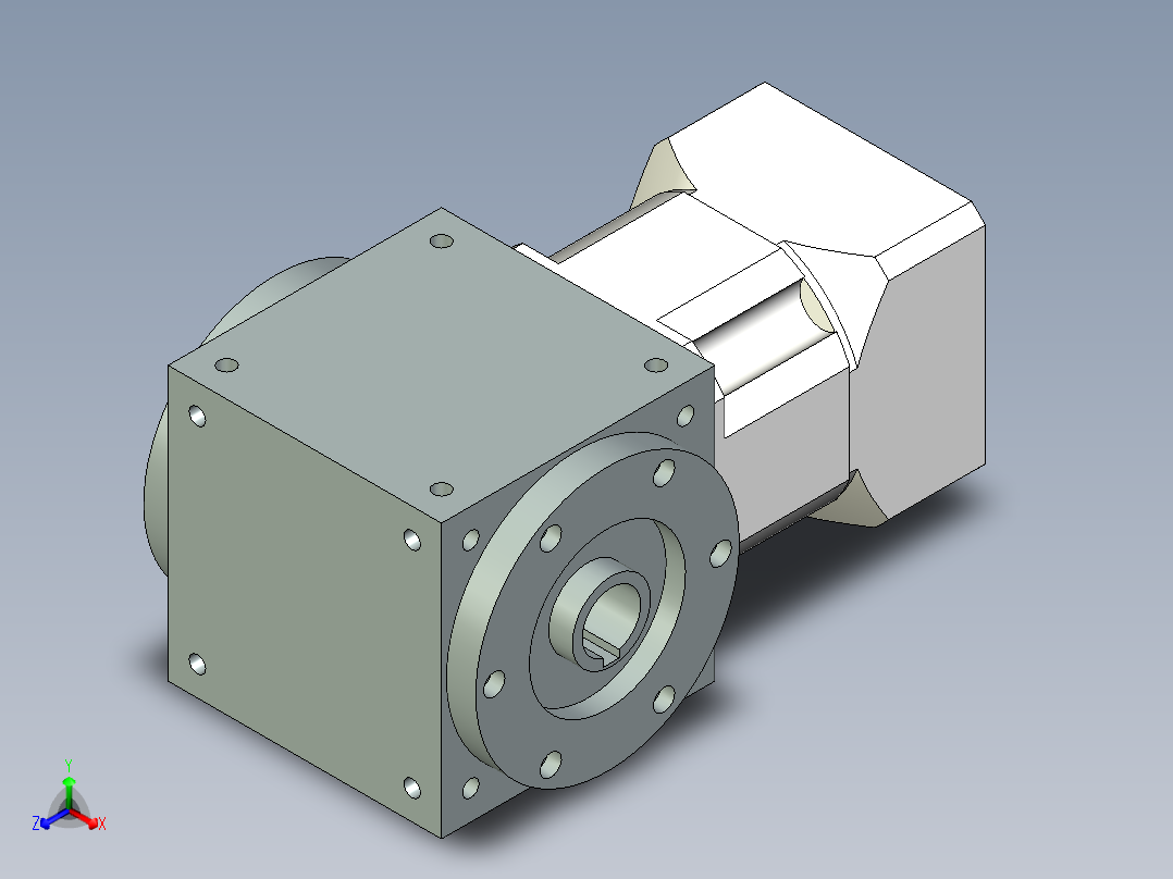换向器PW140双孔 PLX120-L1 22-110-145-M8.stp正等轴测图