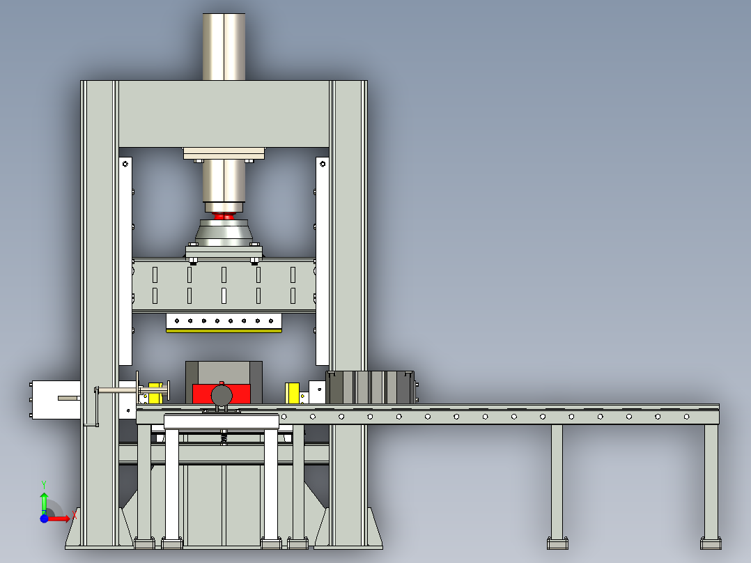 分割压机step前视图