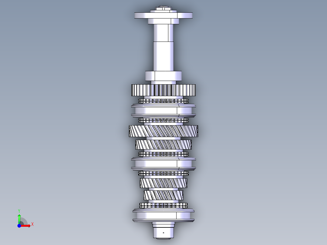 汽车变速器前视图