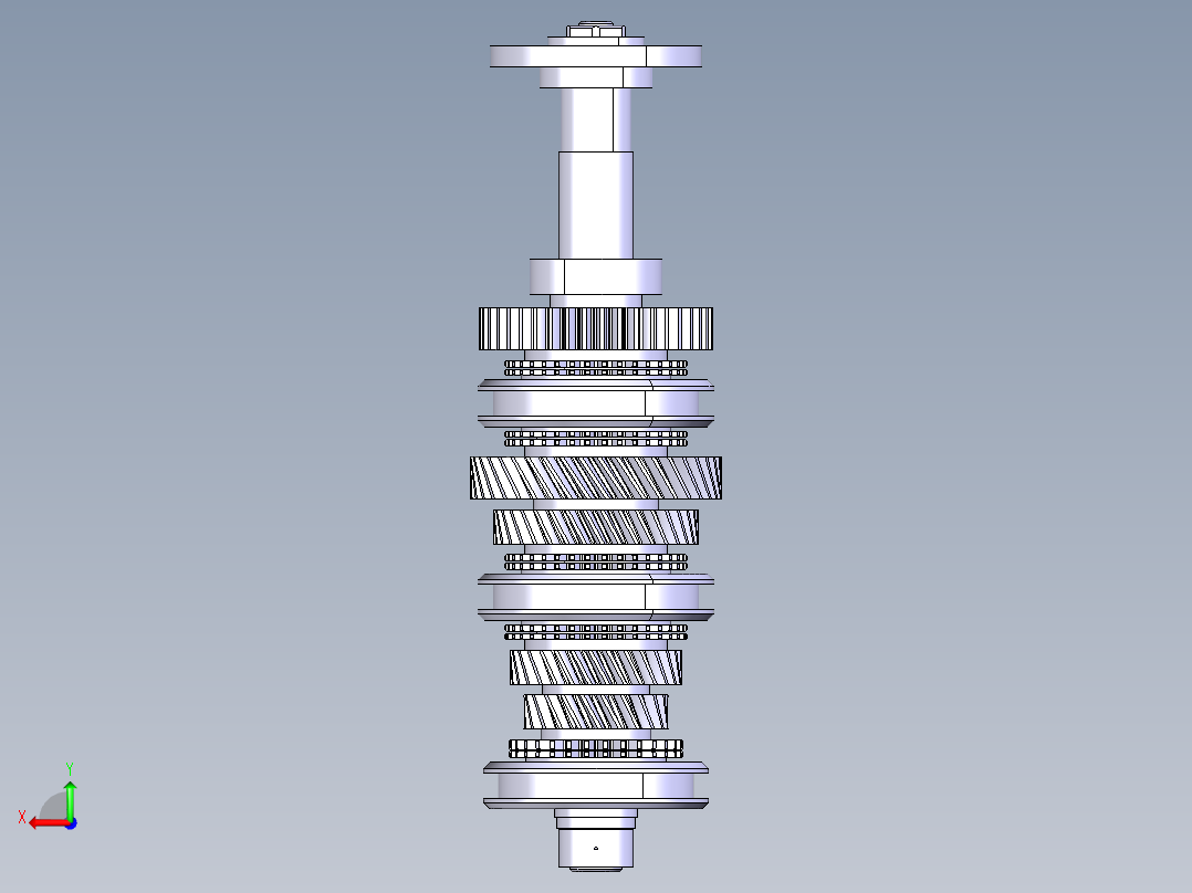 汽车变速器后视图