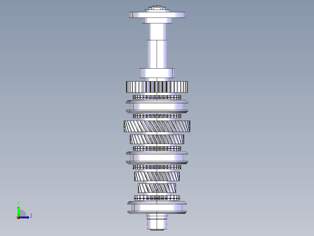 汽车变速器左视图