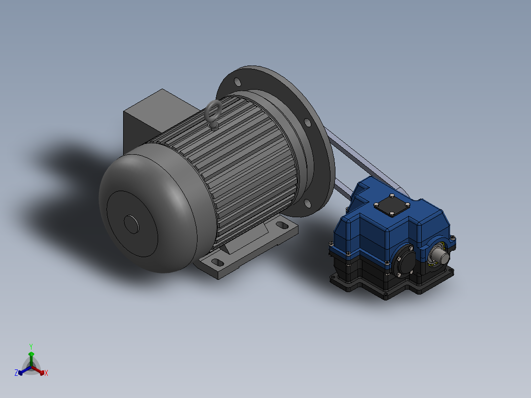 变速箱正等轴测图