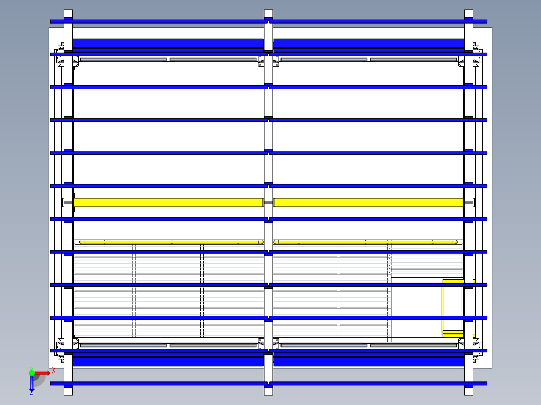 钢结构厂房俯视图