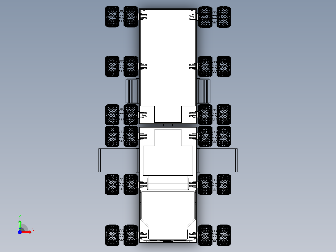 B3003931-火星漫游车的拖车前视图