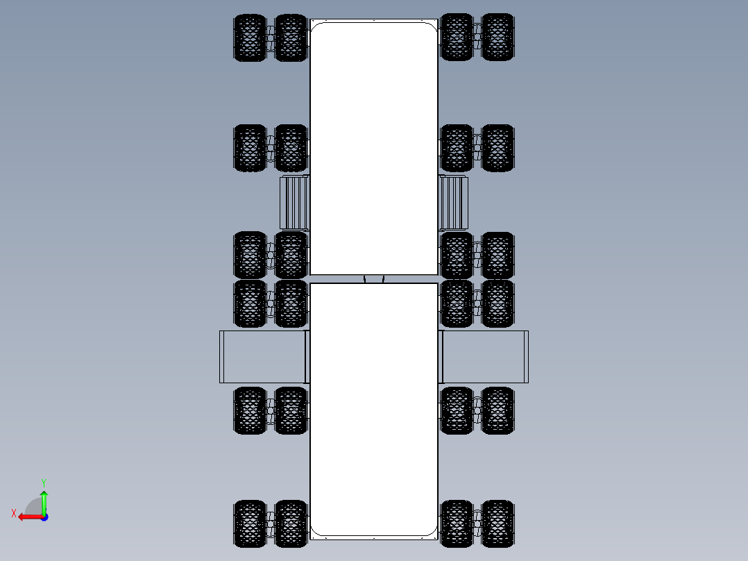 B3003931-火星漫游车的拖车后视图