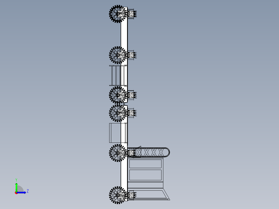 B3003931-火星漫游车的拖车左视图