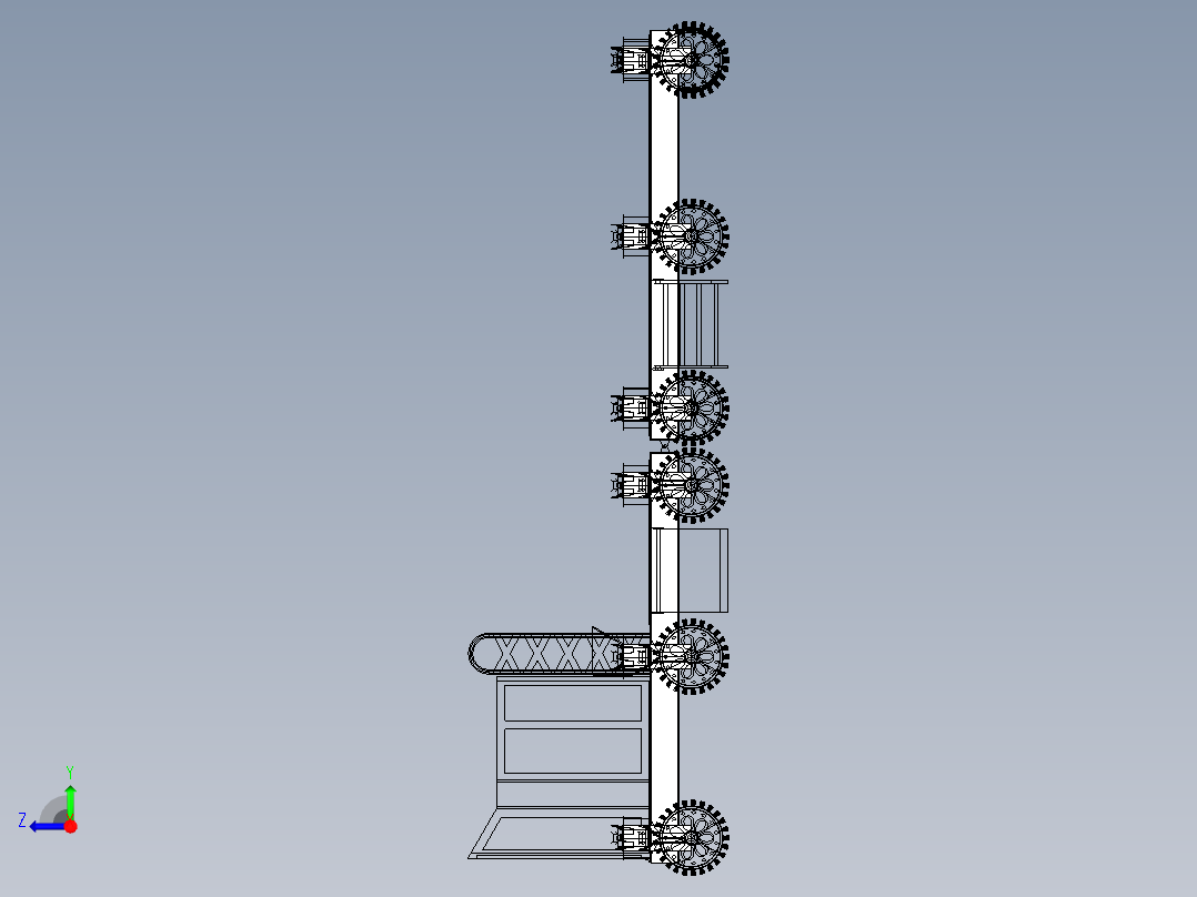 B3003931-火星漫游车的拖车右视图