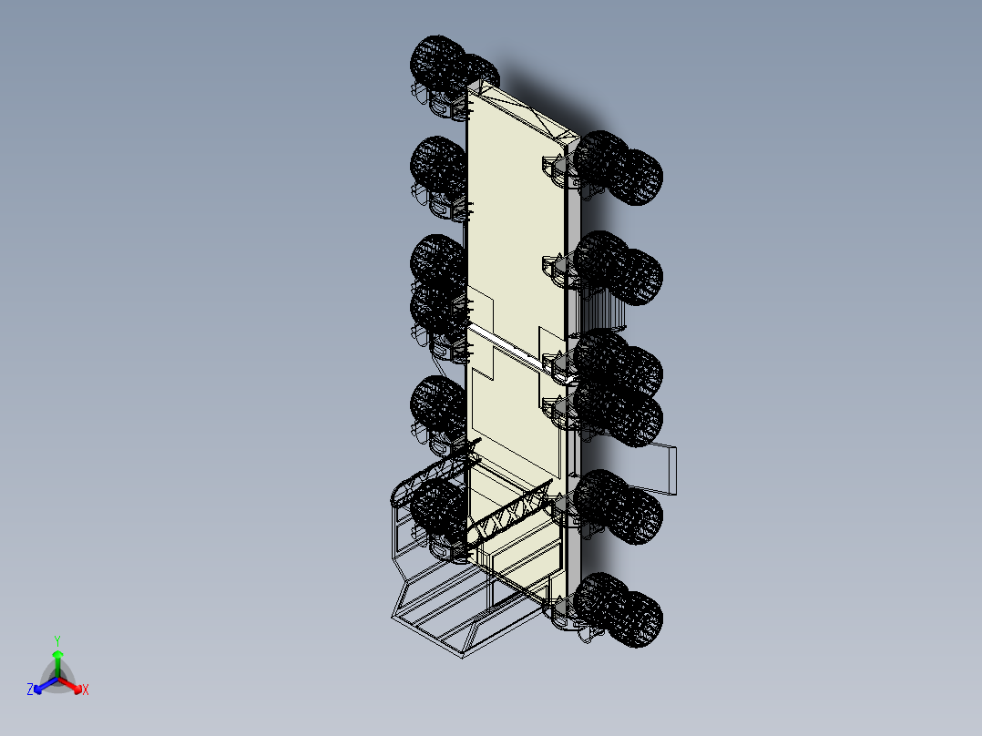 B3003931-火星漫游车的拖车正等轴测图