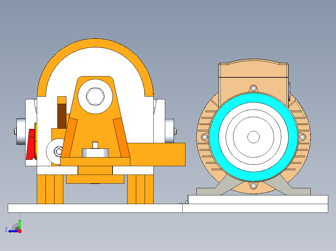 B2004562-木工车床右视图