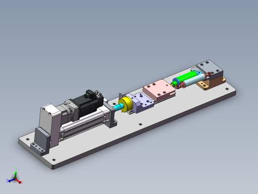 减震机构寿命测试台
