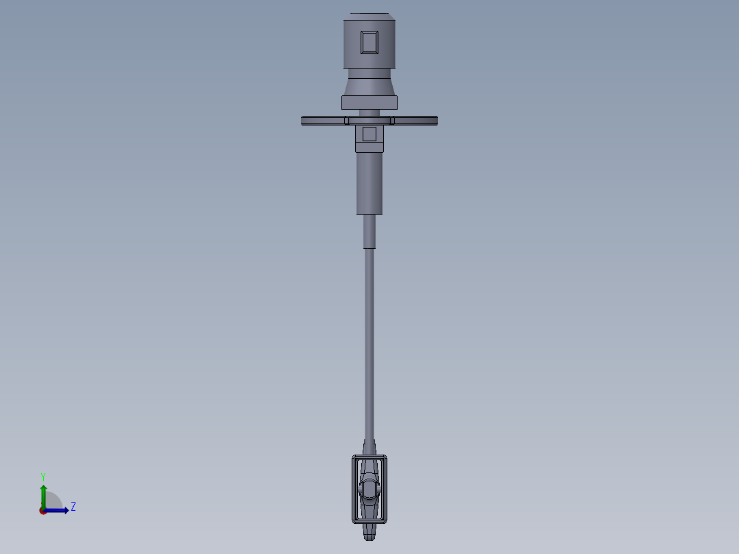 物料搅拌机构左视图