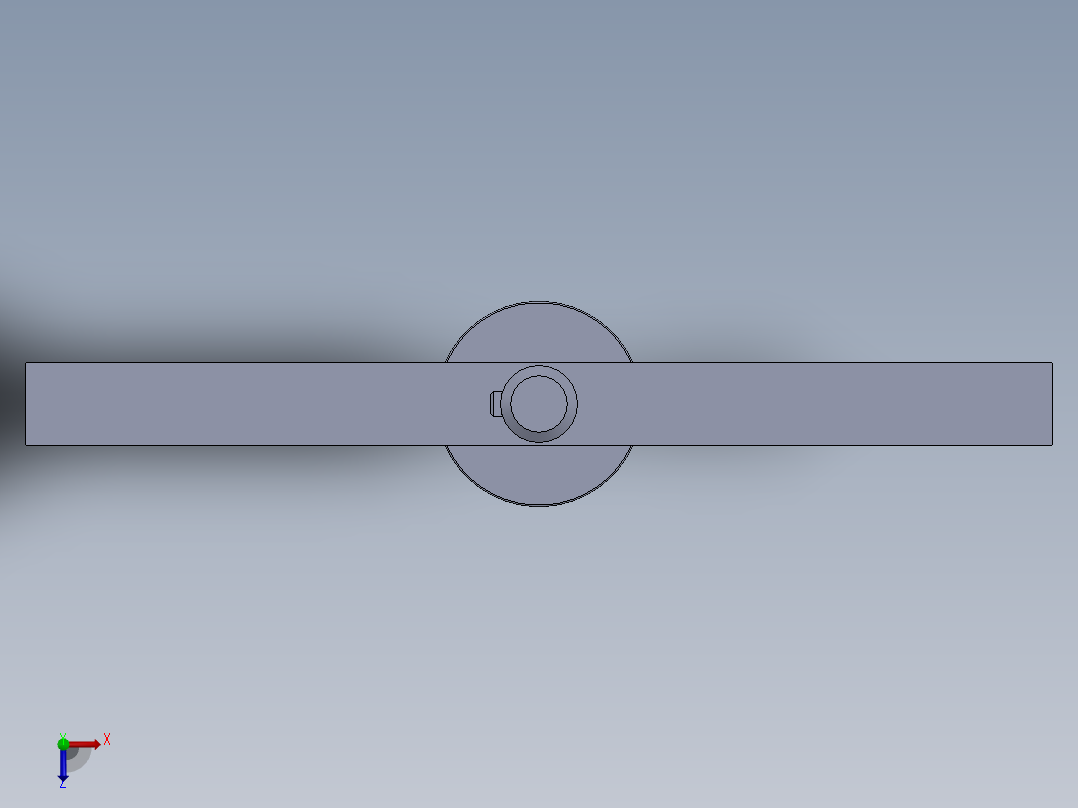 物料搅拌机构俯视图