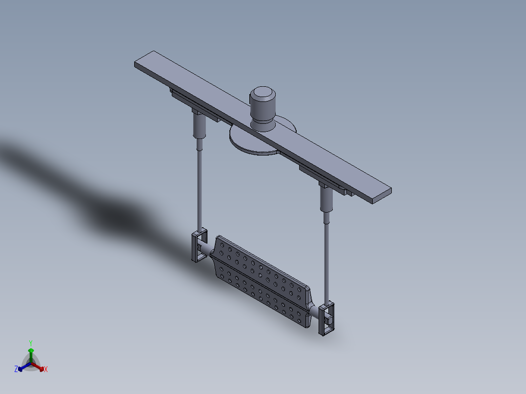 物料搅拌机构正等轴测图