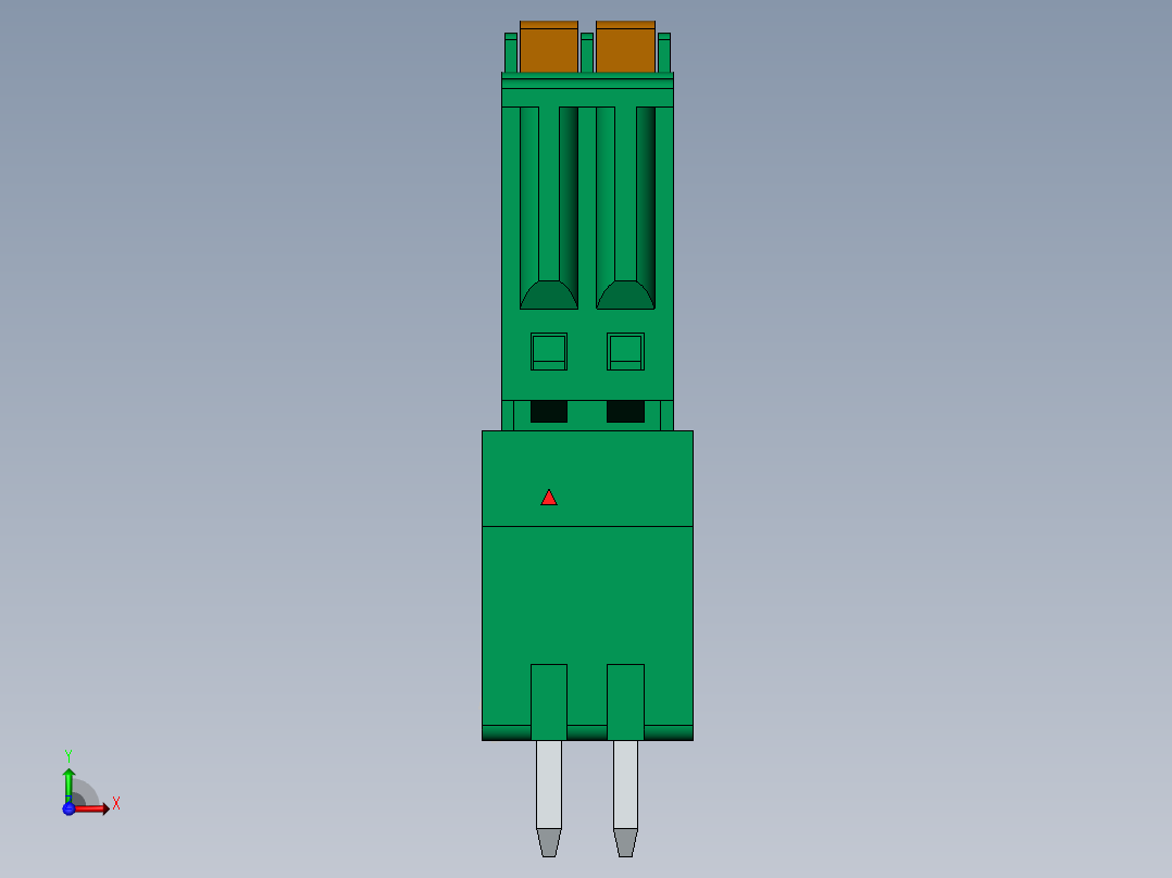 接线端子15EDGVC+KD-xxP-14-00AH前视图