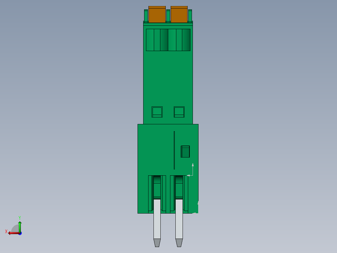 接线端子15EDGVC+KD-xxP-14-00AH后视图