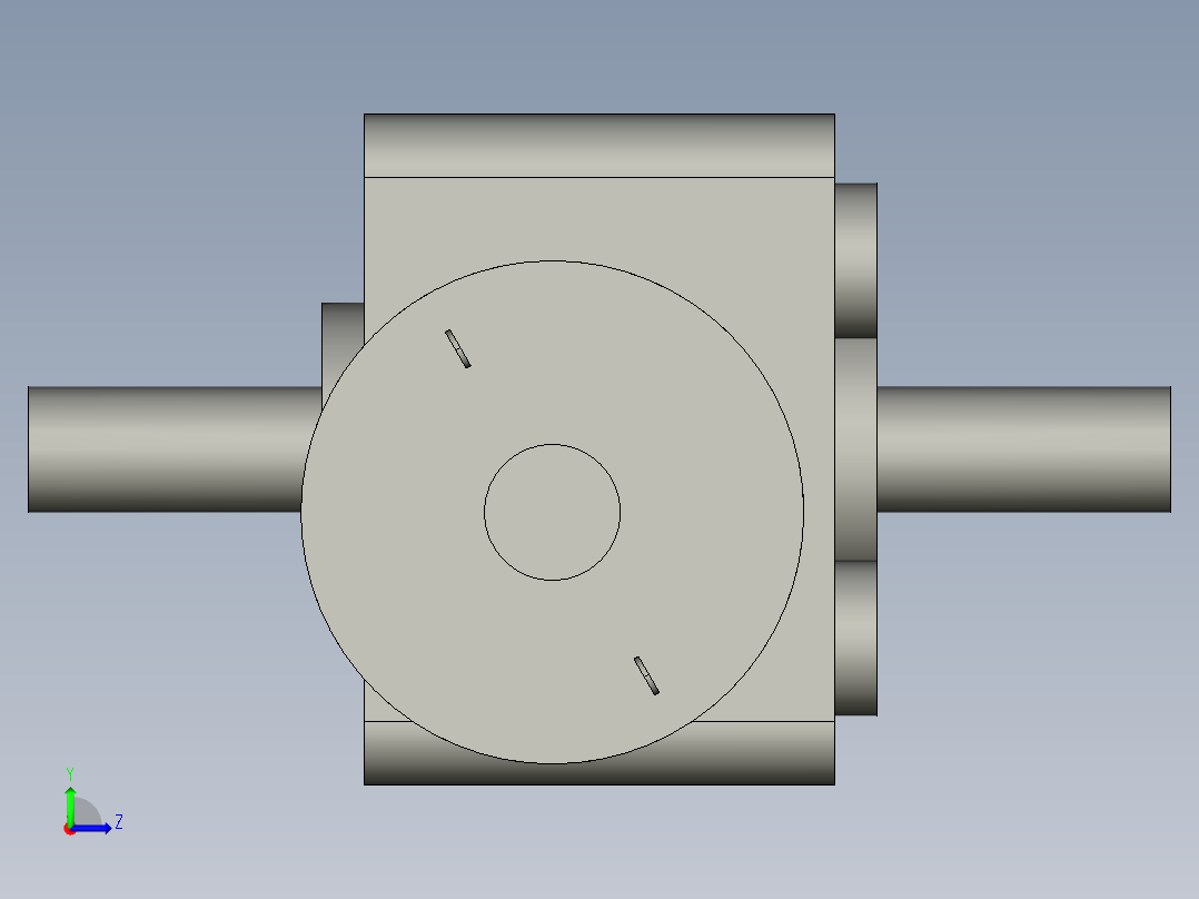 直流马达GW4632-370-02蜗轮蜗杆减速机左视图