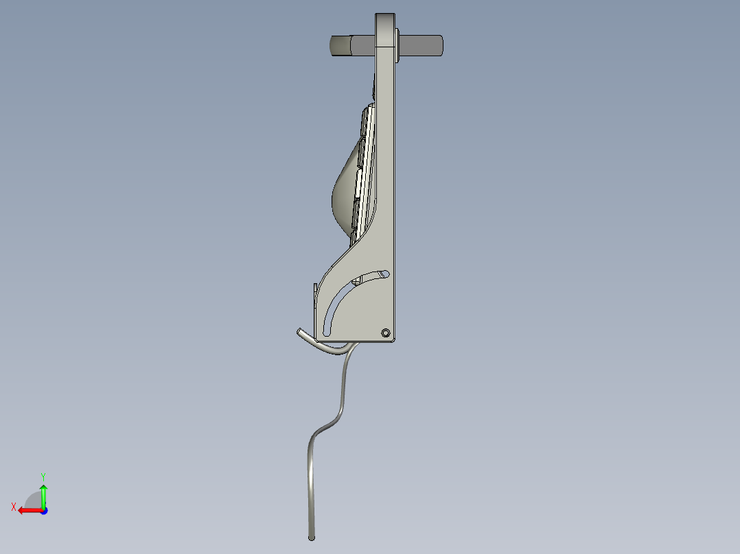 AA-329键盘盒组件后视图