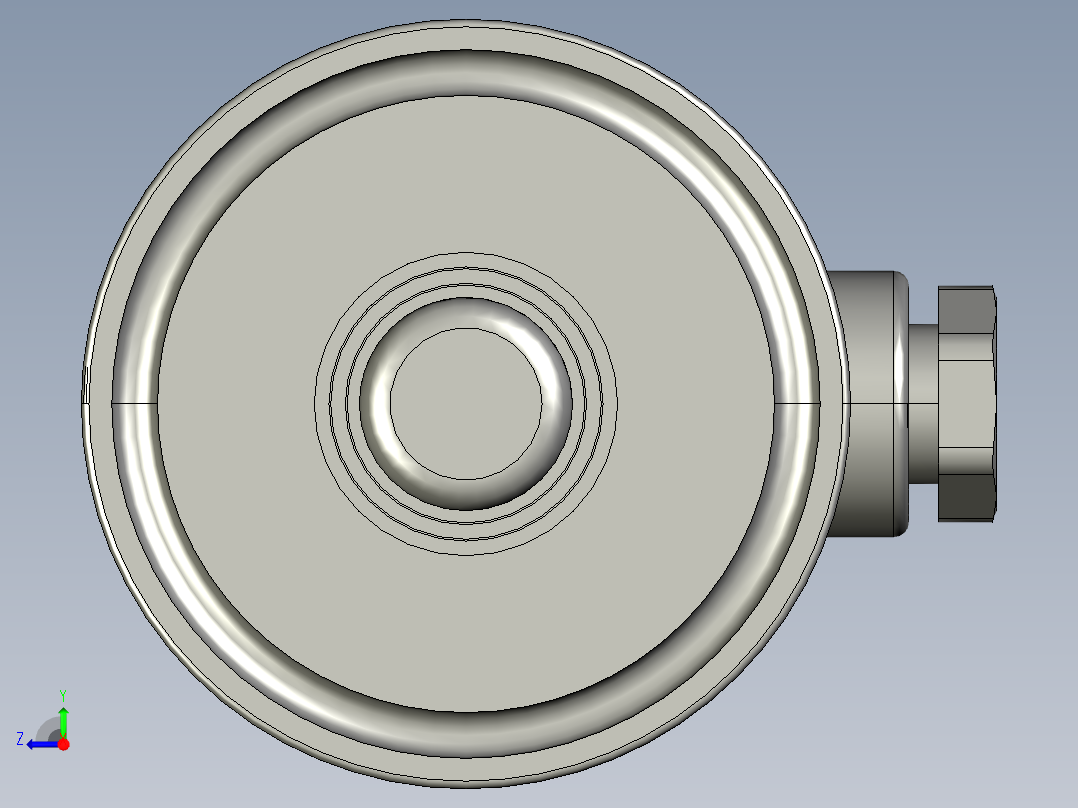 进水电导率仪-快换接头右视图