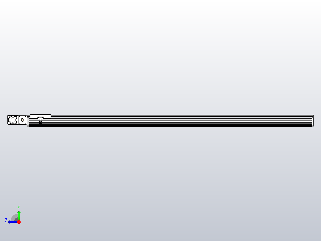 皮带直线轴半封闭可选导轨TPA-HNB-202D-140-L2450-ML-Y-P75-N3右视图