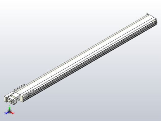 皮带直线轴半封闭可选导轨TPA-HNB-202D-140-L2450-ML-Y-P75-N3正等轴测缩略图
