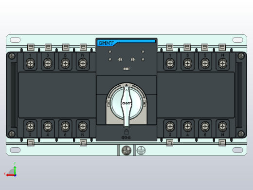 NXZB-63自动转换开关电器三维模型202209后视缩略图