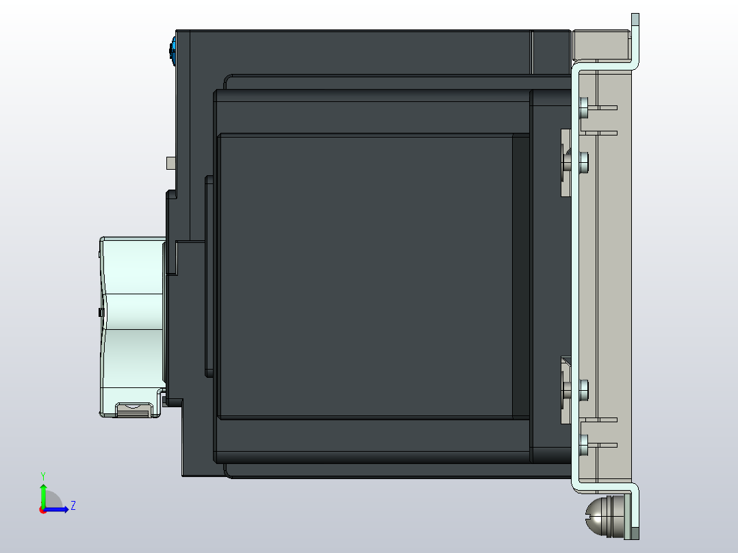 NXZB-63自动转换开关电器三维模型202209左视图