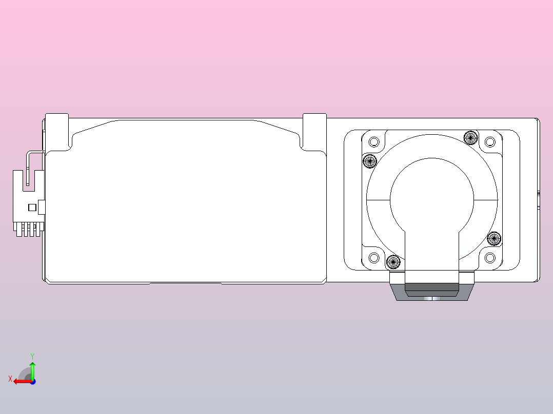 日规模组半封闭丝杆TPA-HNR-120D-1610C-L950-ML-C-P40-N3后视图
