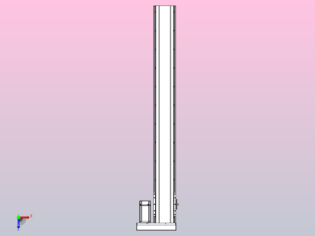日规模组半封闭丝杆TPA-HNR-120D-1610C-L950-ML-C-P40-N3俯视图