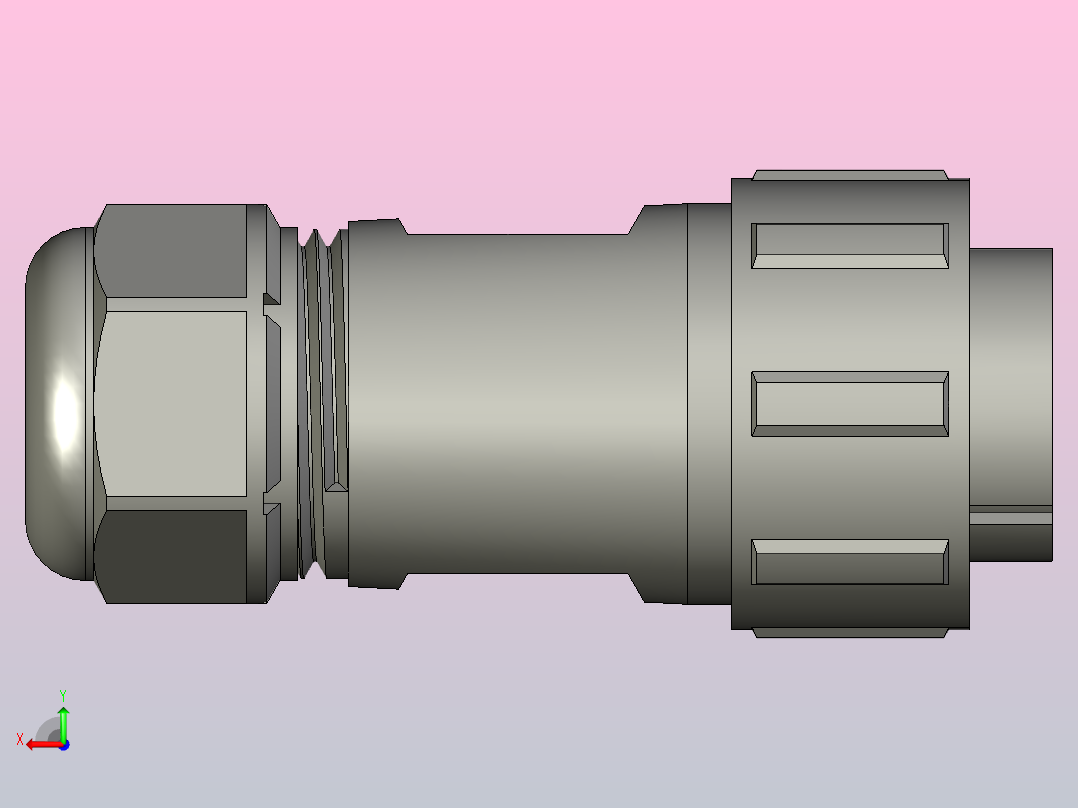 威浦连接器sp2110-p4-3后视图