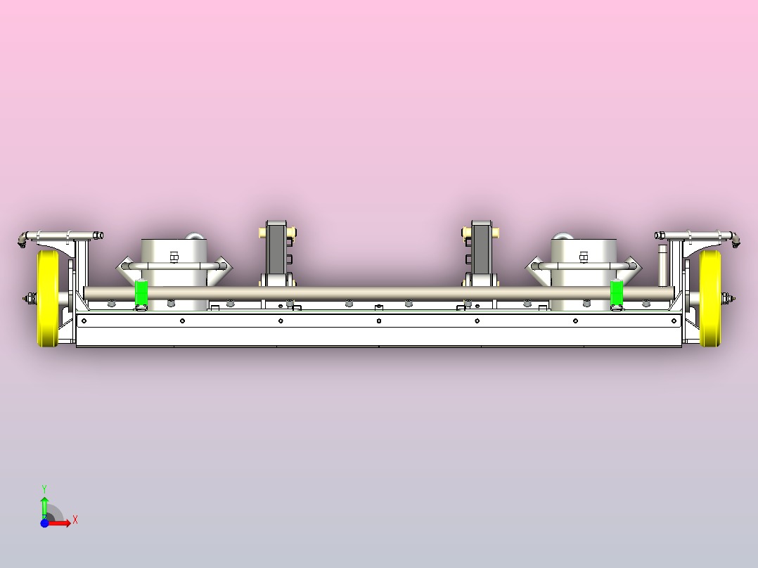 2吨国六燃油洗扫车吸嘴总成前视图