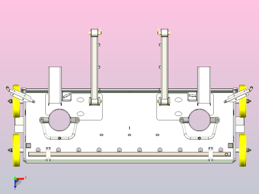 2吨国六燃油洗扫车吸嘴总成俯视缩略图