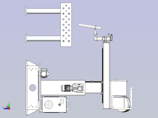 机械焊接臂与柔性焊接平台组合设计右视缩略图