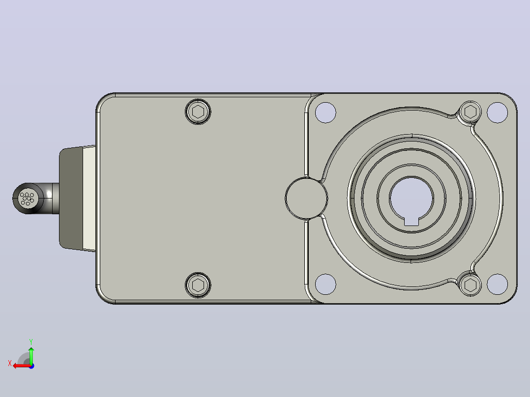 Z2BLD25W配2GNL型齿轮箱整机后视图