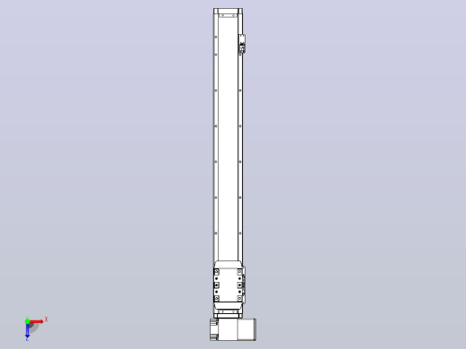 机器人皮带驱动直线轴TPA-GCB-80-P60-L650-RP-M20-N3俯视缩略图