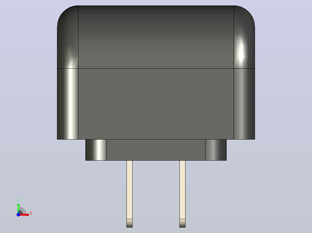 Arduino的AC转DC 12 V 2A壁挂适配器电源前视图