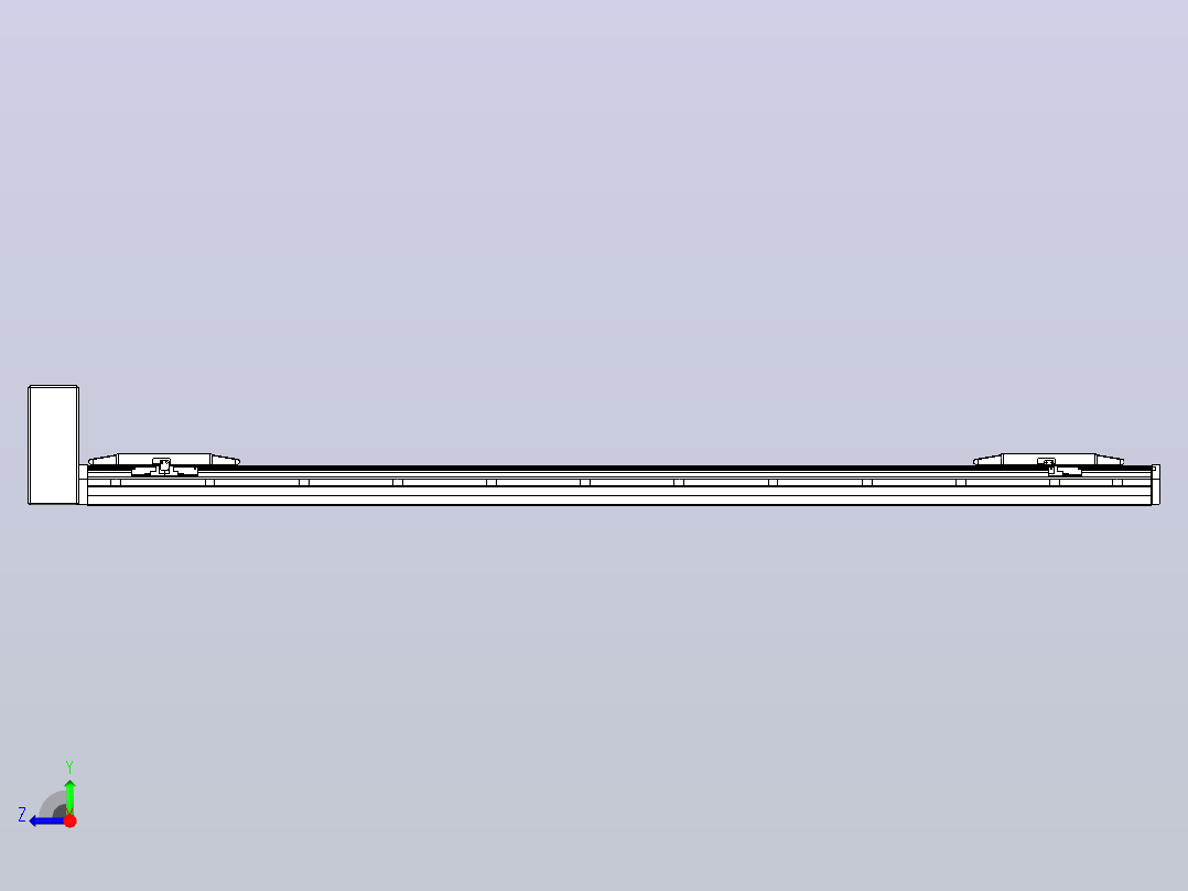 皮带直线轴双滑块型TPA-GCBS-150-P80-L575-RU-M75-N3右视图