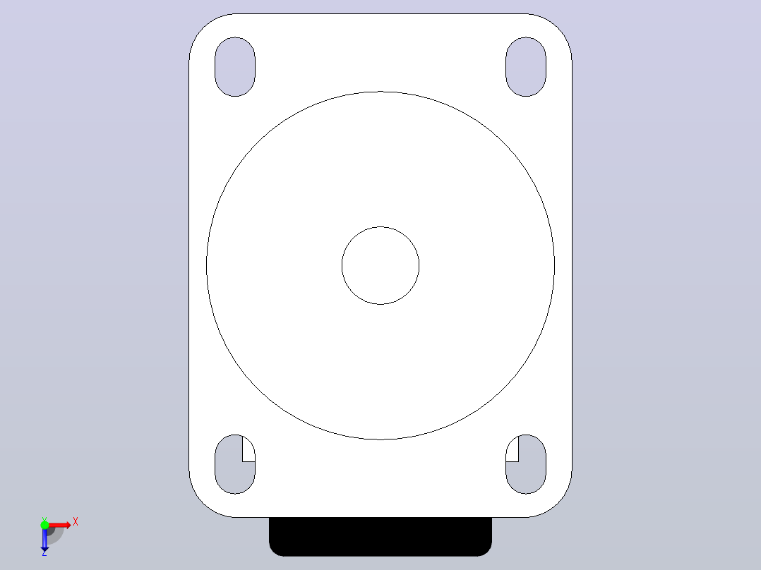 脚轮CFM61-D75俯视图