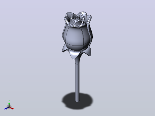 3D打印玫瑰花-2010版正等轴测缩略图