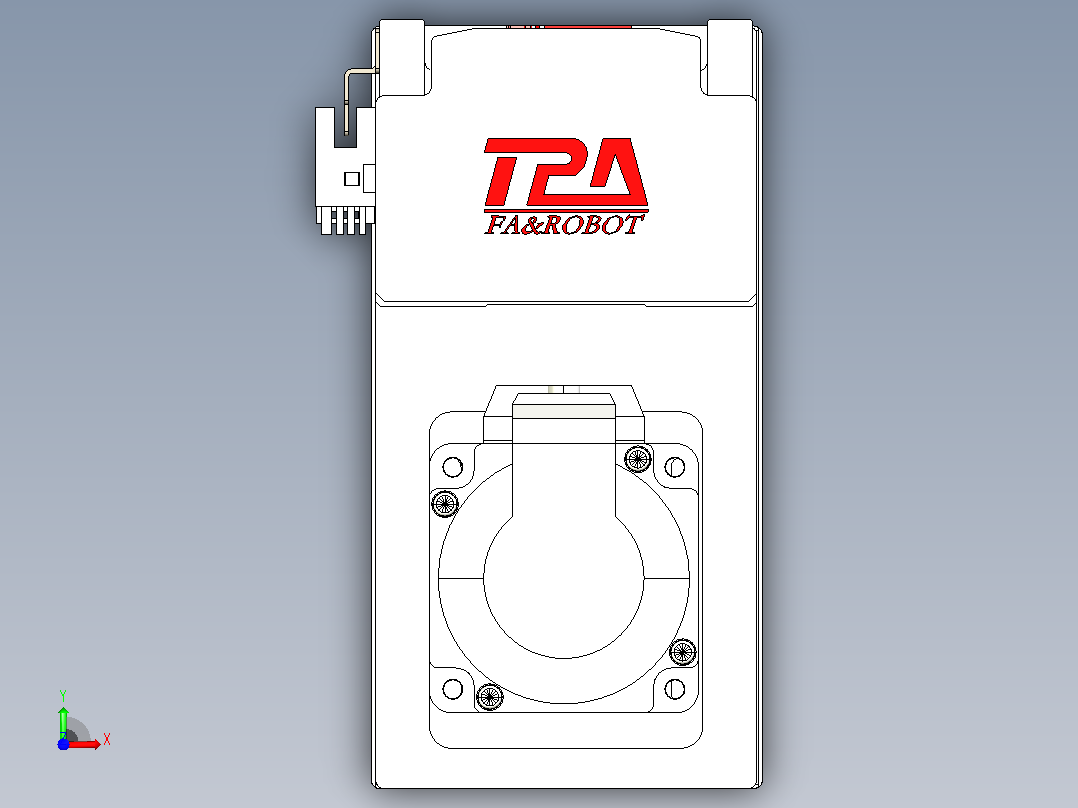 日规模组半封闭丝杆TPA-HNR-85D-1610C-L900-MP-Y-P20-N3前视图