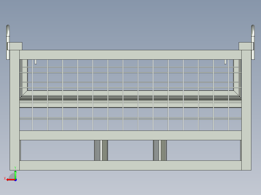 集装箱模型后视图
