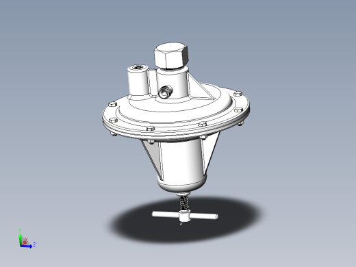 气压调节器3D数模