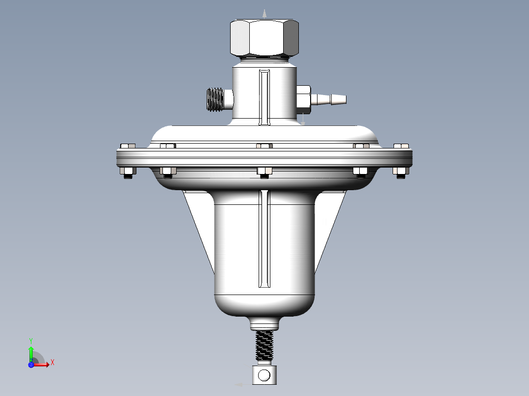 气压调节器3D数模前视图