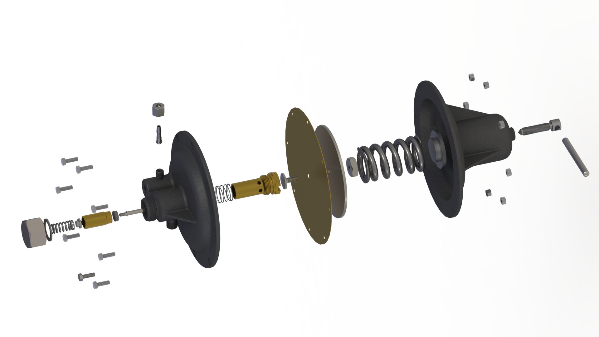 气压调节器3D数模