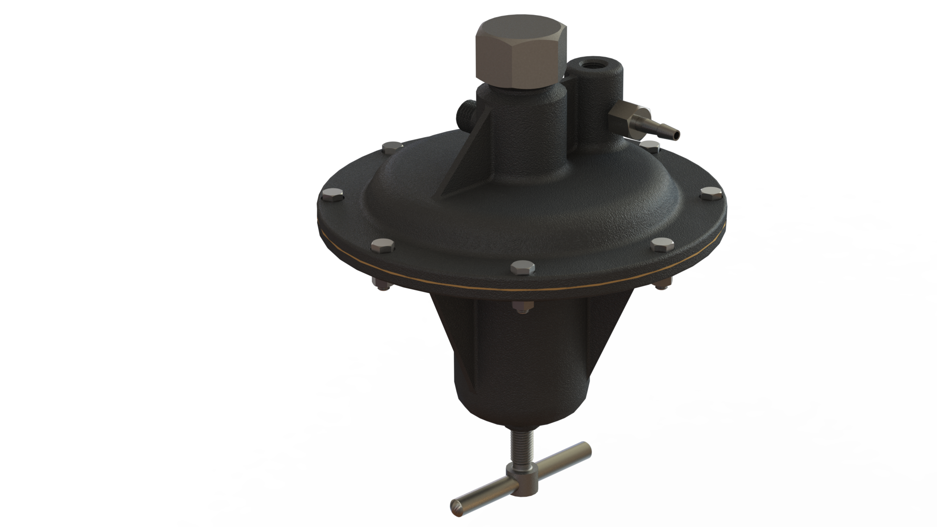 气压调节器3D数模